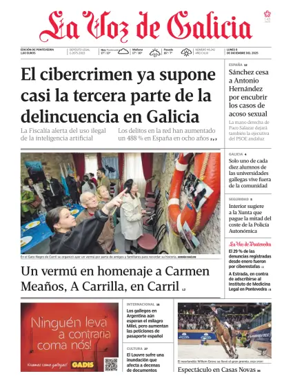 Cover of La Voz de Galicia (Deza)