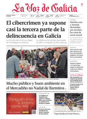 Cover of La Voz de Galicia (Viveiro)