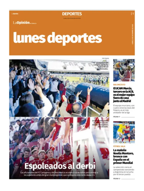Cover of Lunes Deportes