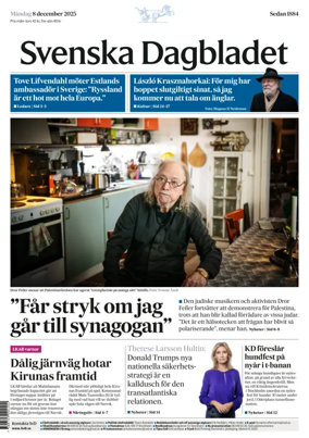 Cover of Svenska Dagbladet