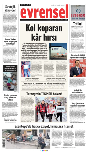 Cover of Evrensel Gazetesi