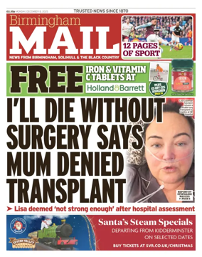 Cover of Birmingham Mail