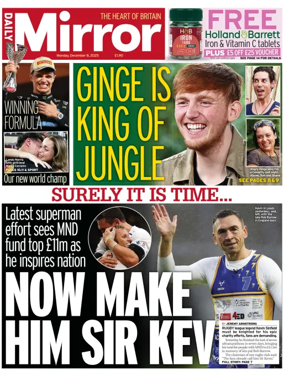 Cover of Daily Mirror