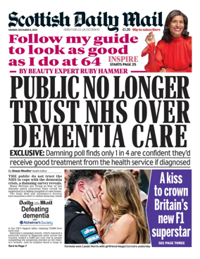 Cover of Scottish Daily Mail