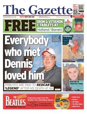 Cover of Teesside Evening Gazette