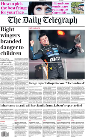 Cover of The Daily Telegraph