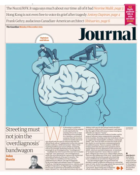 Cover of The Guardian e-paper Journal