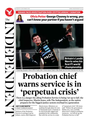 Cover of The Independent