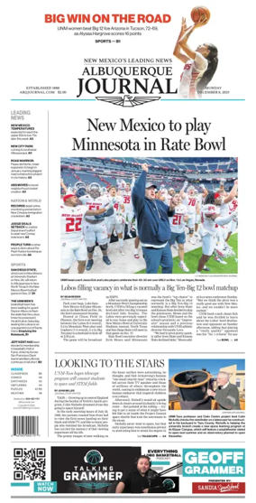 Cover of Albuquerque Journal