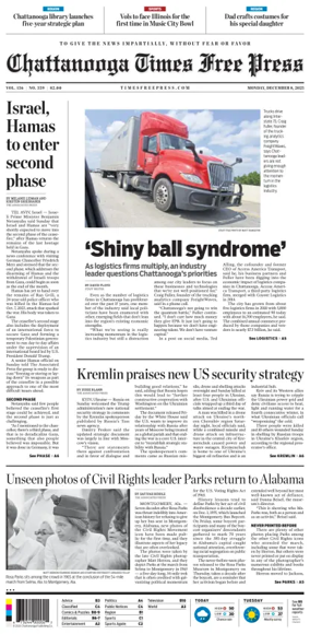 Cover of Chattanooga Times Free Press