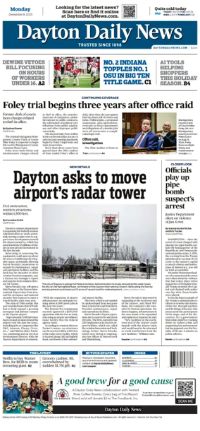 Cover of Dayton Daily News