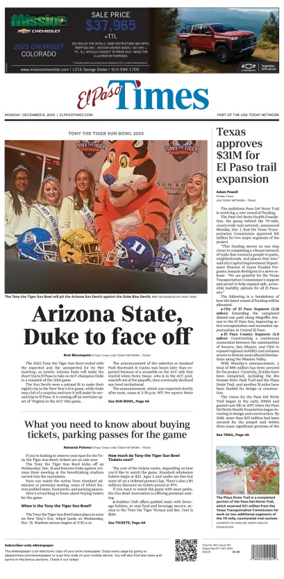 Cover of El Paso Times