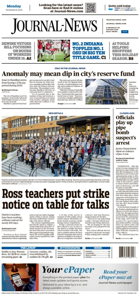 Cover of Hamilton Journal News