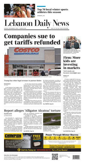 Cover of Lebanon Daily News