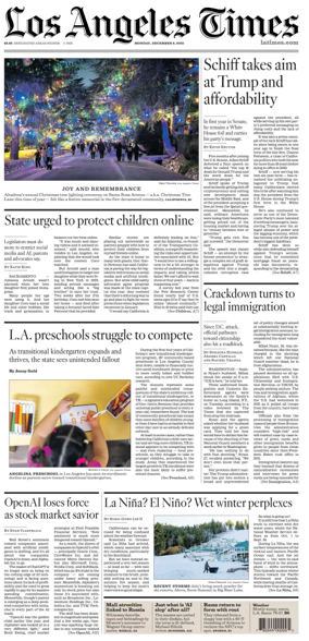 Cover of Los Angeles Times