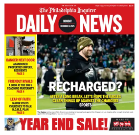 Cover of Philadelphia Daily News