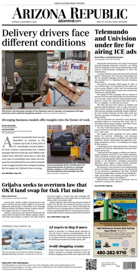 Cover of The Arizona Republic