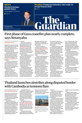 Cover of The Guardian (USA)