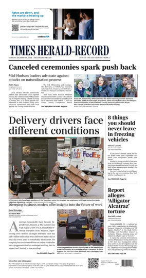 Cover of Times Herald-Record