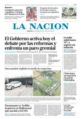 Cover of La Nacion