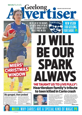 Cover of Geelong Advertiser