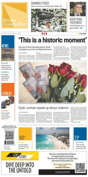 Cover of Regina Leader-Post