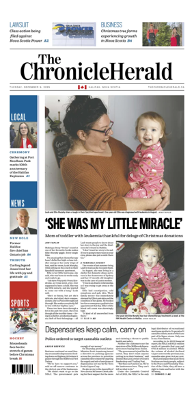 Cover of The Chronicle Herald (Provincial)