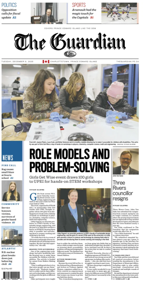 Cover of The Guardian (Charlottetown)