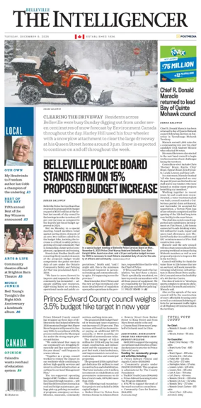 Cover of The Intelligencer (Belleville)