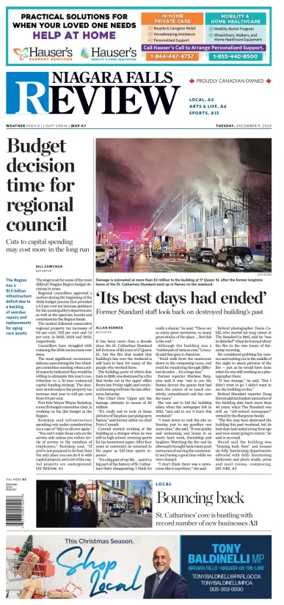 Cover of The Niagara Falls Review