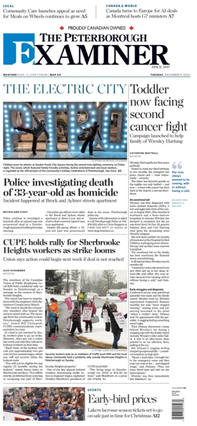 Cover of The Peterborough Examiner