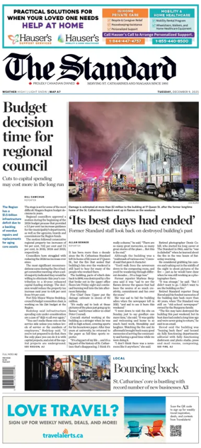 Cover of The Standard (St. Catharines)