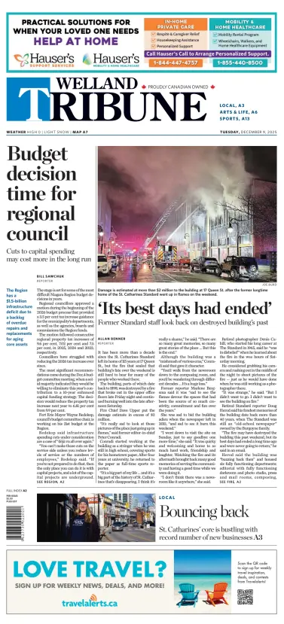 Cover of The Welland Tribune