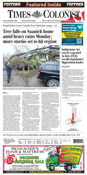 Cover of Times Colonist