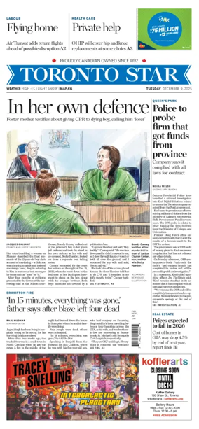 Cover of Toronto Star