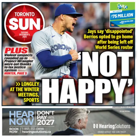 Cover of Toronto Sun