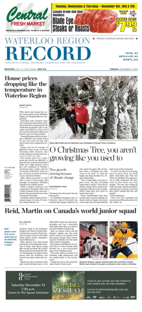 Cover of Waterloo Region Record