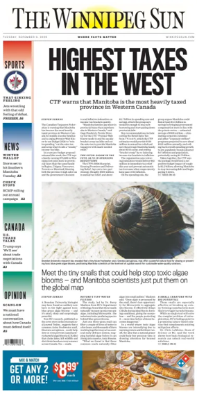 Cover of Winnipeg Sun