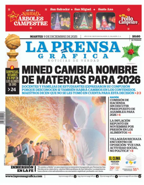 Cover of La Prensa Grafica