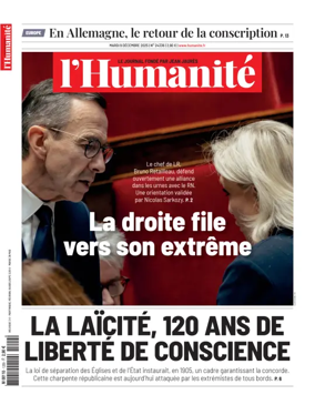 Cover of L'HUMANITE