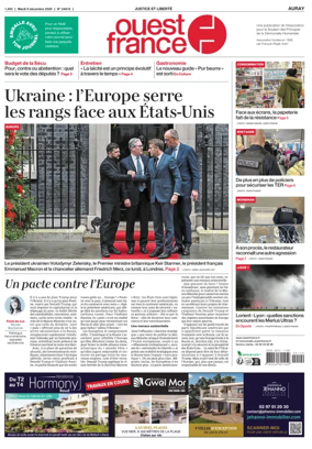 Cover of Ouest France (Auray)