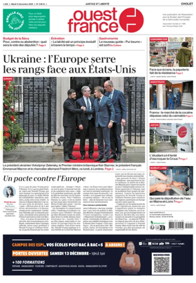 Cover of Ouest France (Cholet)