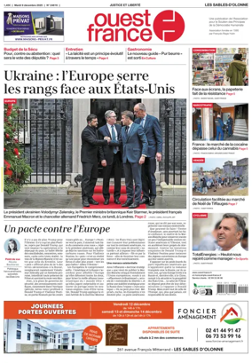 Cover of Ouest France (Les Sables-d'Olonne)