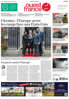 Cover of Ouest France (Lorient)