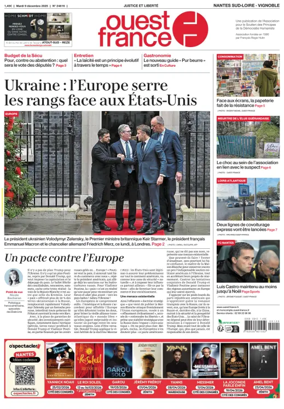 Cover of Ouest France (Nantes / Sud-Loire / Vignoble)