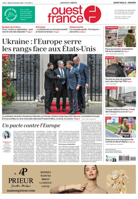 Cover of Ouest France (Saint-Malo)