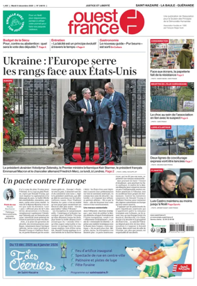 Cover of Ouest France (Saint-Nazaire)