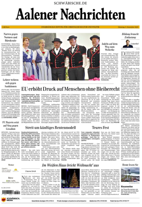 Cover of Aalener Nachrichten