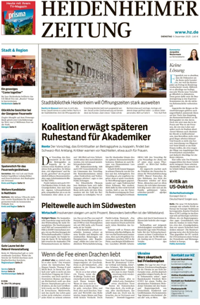 Cover of Heidenheimer Zeitung