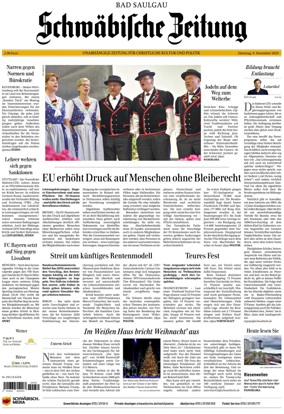 Cover of Schwaebische Zeitung (Bad Saulgau)